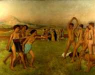 Hilaire-Germain-Edgar Degas - Young Spartans Exercising
